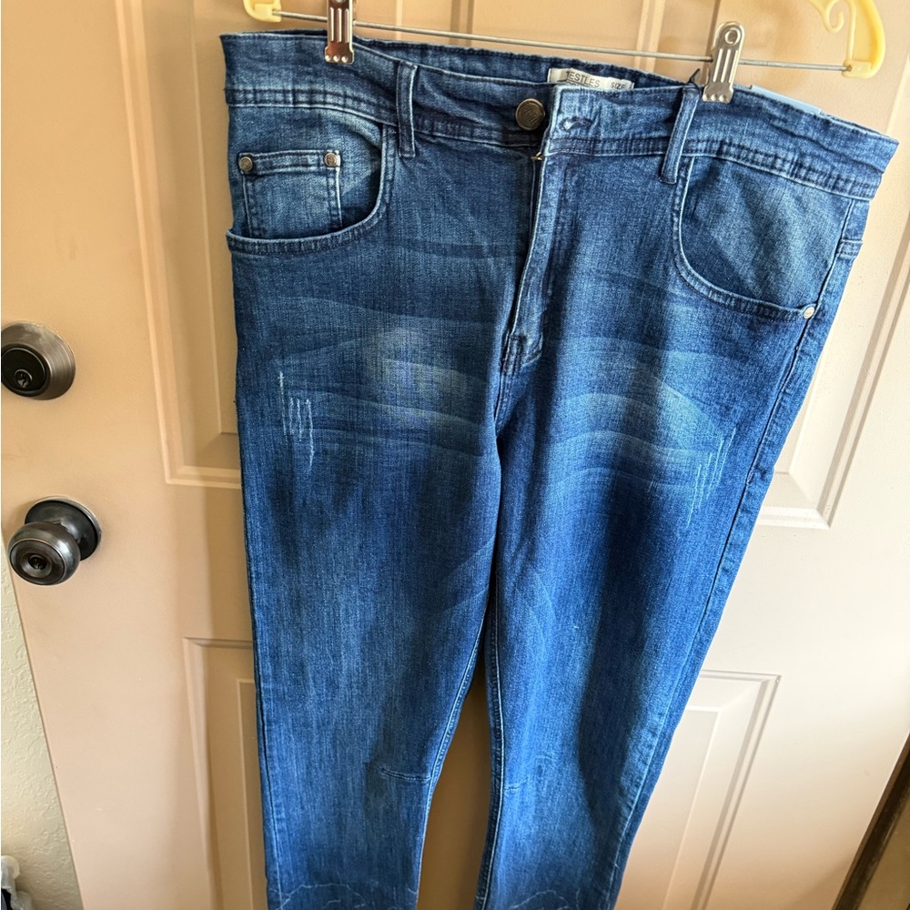Men's Slim Fit Blue Jeans